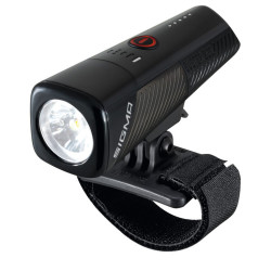 LED Helmleuchte SIGMA Buster 800 HL schwarz mit Universalhalterung
