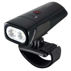 LED Helmleuchte SIGMA Buster 1100 HL schwarz mit Universalhalterung
