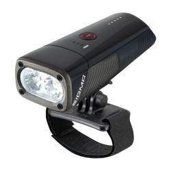 LED Helmleuchte SIGMA Buster 1600 HL schwarz mit Universalhalterung