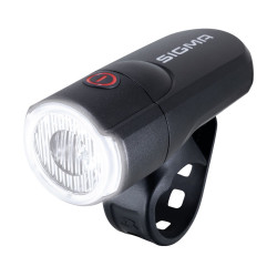 LED Batterie Scheinwerfer SIGMA Aura 30 30 Lux mit Lenkerhalter
