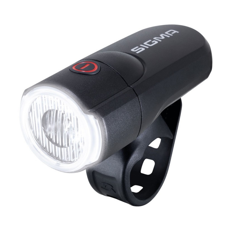 LED Batterie Scheinwerfer SIGMA Aura 30 30 Lux mit Lenkerhalter