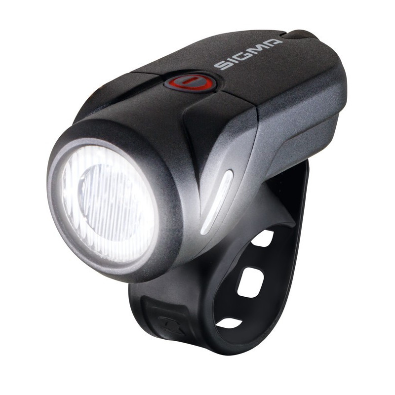 LED Akku Scheinwerfer SIGMA Aura 35 USB 35 Lux mit Lenkerhalter