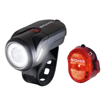 LED Akku Beleuchtungsset SIGMA Aura 35 USB Nugget II