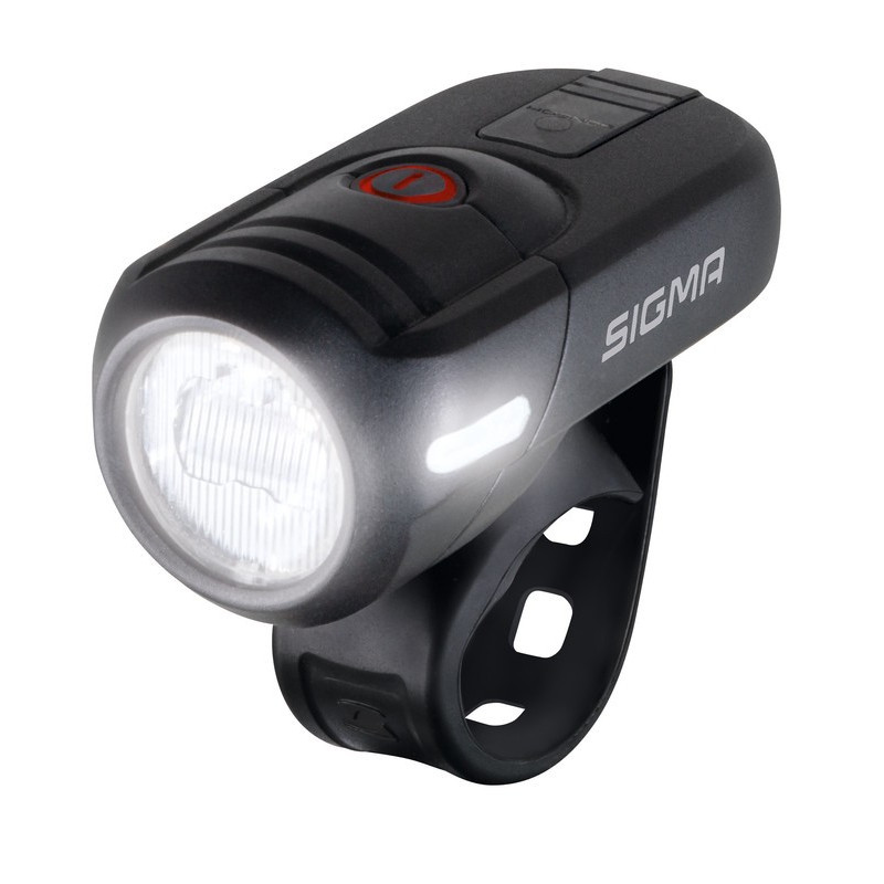 LED Akku Scheinwerfer SIGMA Aura 45 USB 45 Lux mit Lenkerhalter