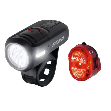 LED Akku Beleuchtungsset SIGMA Aura 45 USB Nugget II