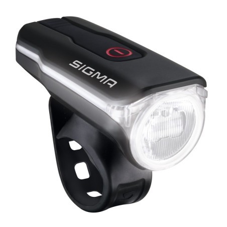 LED Akku Scheinwerfer SIGMA Aura 60 USB 60 Lux mit Lenkerhalter