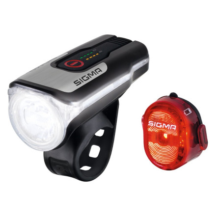 LED Akku Beleuchtungsset SIGMA Aura 80 USB Nugget II