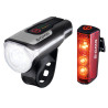 LED Akku Beleuchtungsset SIGMA Aura 80 USB Blaze Bremslichtfunktion