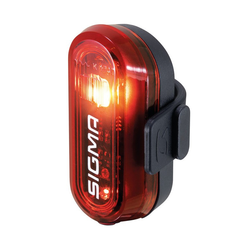 LED Batterie Rucklicht SIGMA Curve schwarz Sattelstutzbefestigung