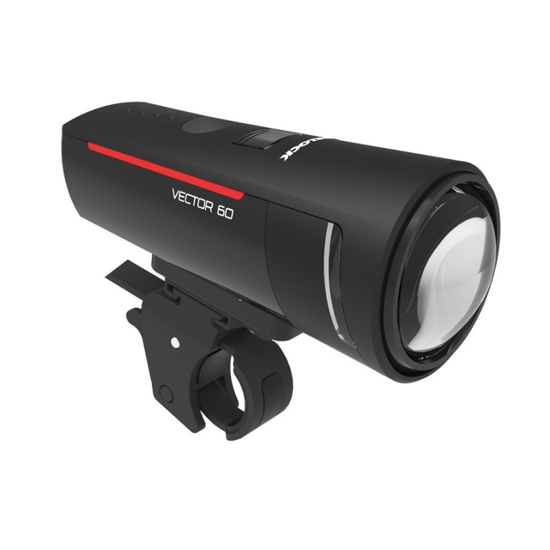 LED Akku LeuchtenSet Trelock I go Vector LS 600 740 schwarz mit Halter