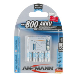 Akku Ansmann Micro 800mAh NiMH 12V AAA 4er Set