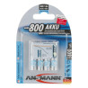 Akku Ansmann Micro 800mAh NiMH 12V AAA 4er Set