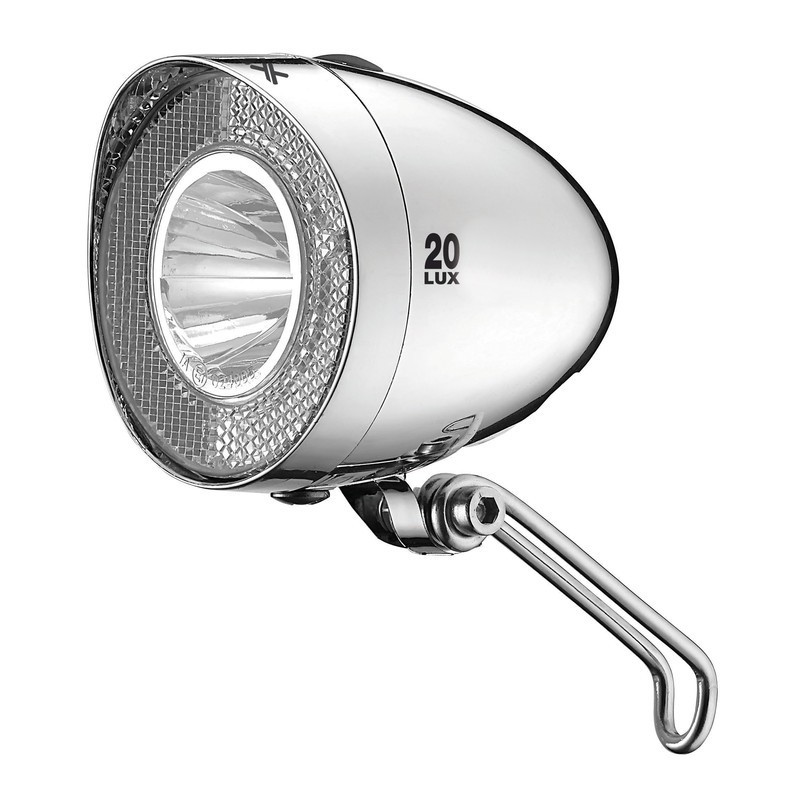 XLC Batterie Scheinwerfer LED CL F20 mit StVZO fur alle Rader chrom 20 Lux