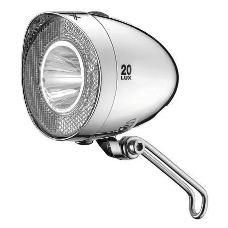 XLC Batterie Scheinwerfer LED CL F20 mit StVZO fur alle Rader chrom 20 Lux