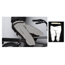 Beinschutzer Rainlegs grau reflektierend Gr S