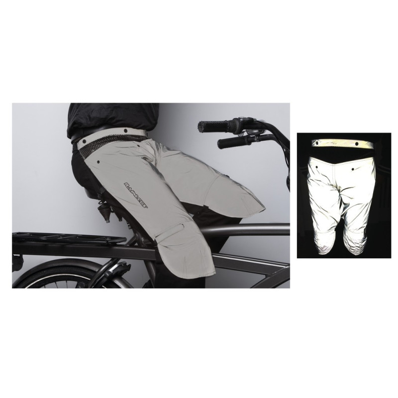 Beinschutzer Rainlegs grau reflektierend Gr S