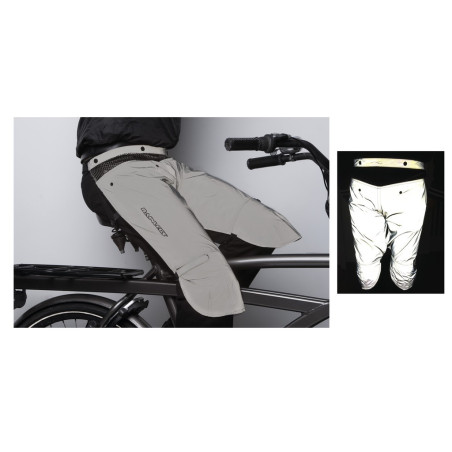 Beinschutzer Rainlegs grau reflektierend Gr XL