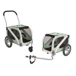 Fahrradanhanger Dog Mini 12 schlamm beige fur Achsmontage