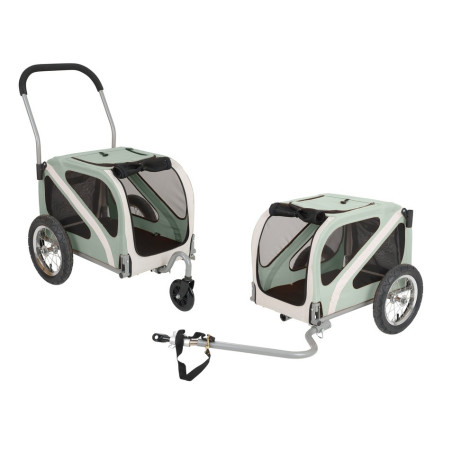 Fahrradanhanger Dog Mini 12 schlamm beige fur Achsmontage