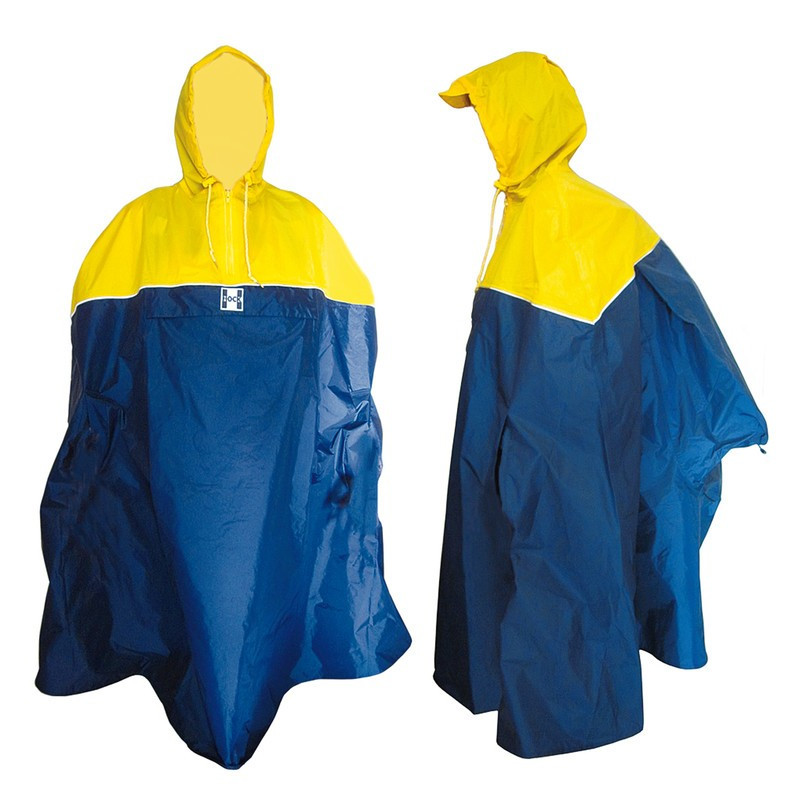 Regenponcho Hock Backpack gelb marine Gr L