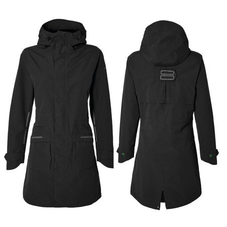 Fahrrad Regenparka Basil Mosse jet black Gr M Damen