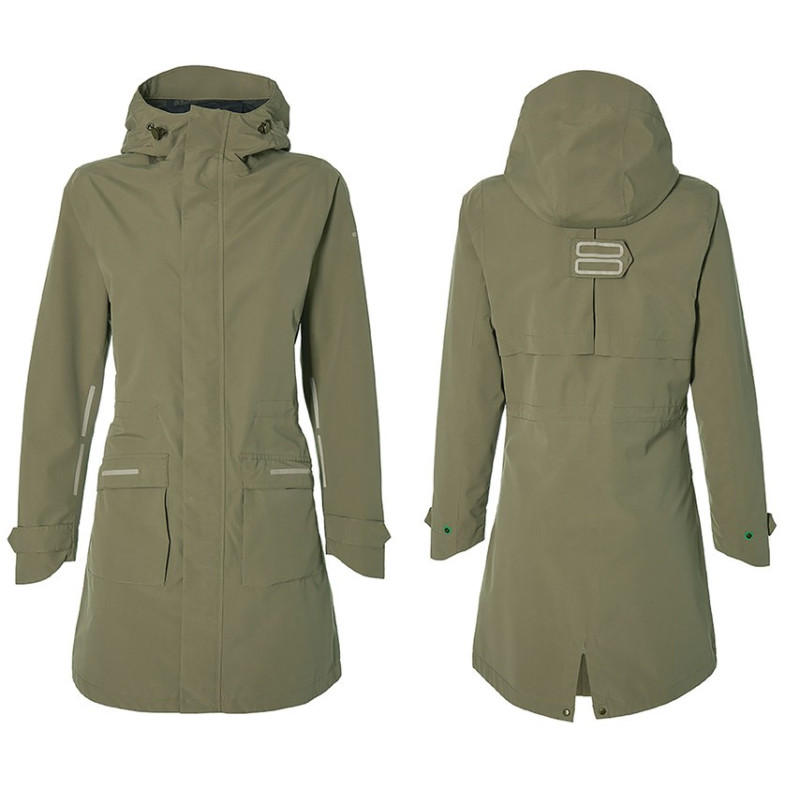 Fahrrad Regenparka Basil Mosse olive green Gr XS Damen