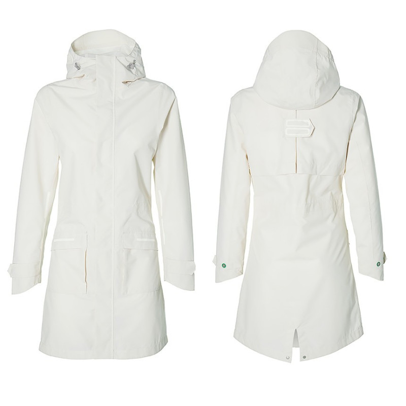 Fahrrad Regenparka Basil Mosse snow white Gr XS Damen