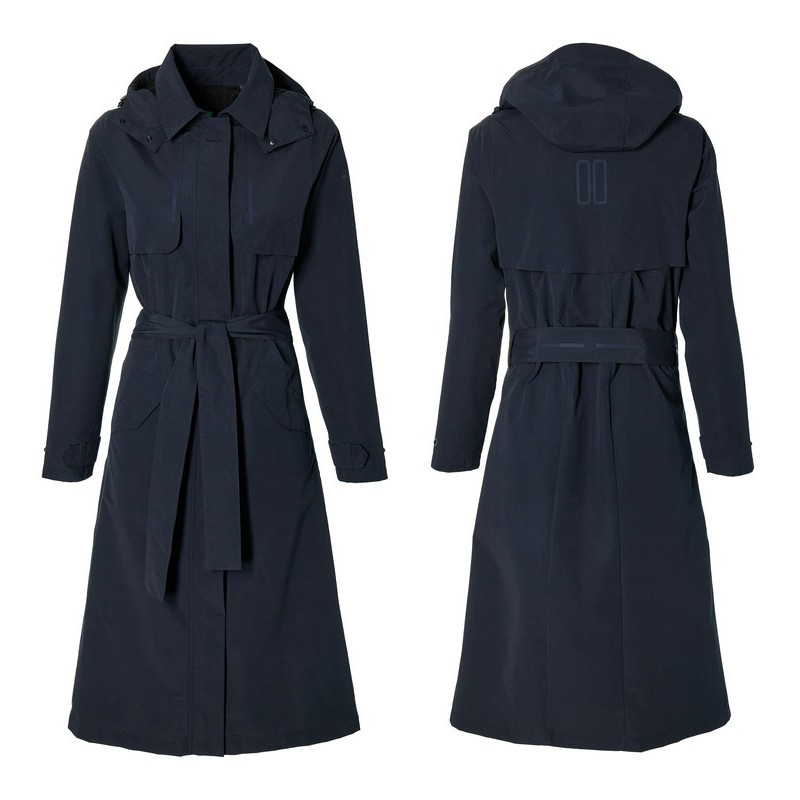 Fahrrad Regentrenchcoat Basil Mosse night blue Gr M Damen