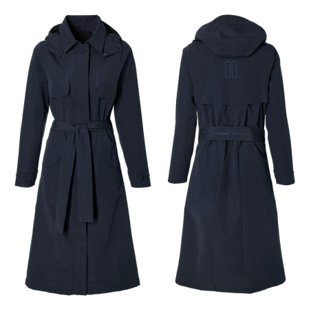 Fahrrad Regentrenchcoat Basil Mosse night blue Gr L Damen