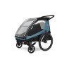 Kinder Hundeanhanger Thule Courier Zweisitzer Agais Blau