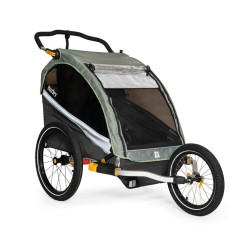 Fahrrad Kinder Anhanger Burley DLite X sage gr carcoal greyinkl RucklDouble