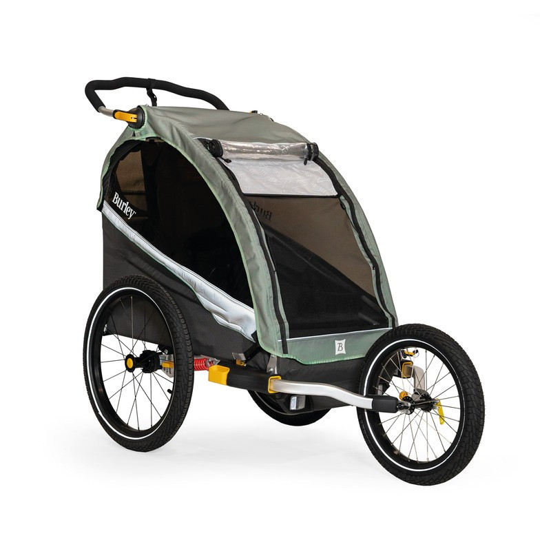Fahrrad Kinder Anhanger Burley DLite X sage gr carcoal greyinkl RucklSingle