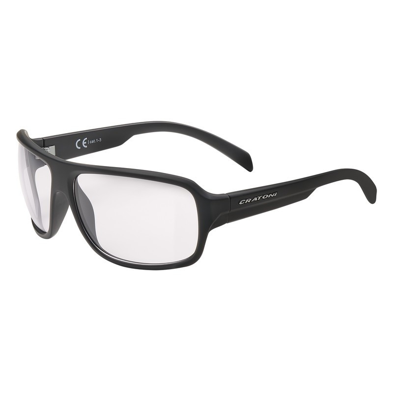 Sonnenbrille Cratoni C Ice NXT photochr schwarz matt Glas transparent Kat1 3