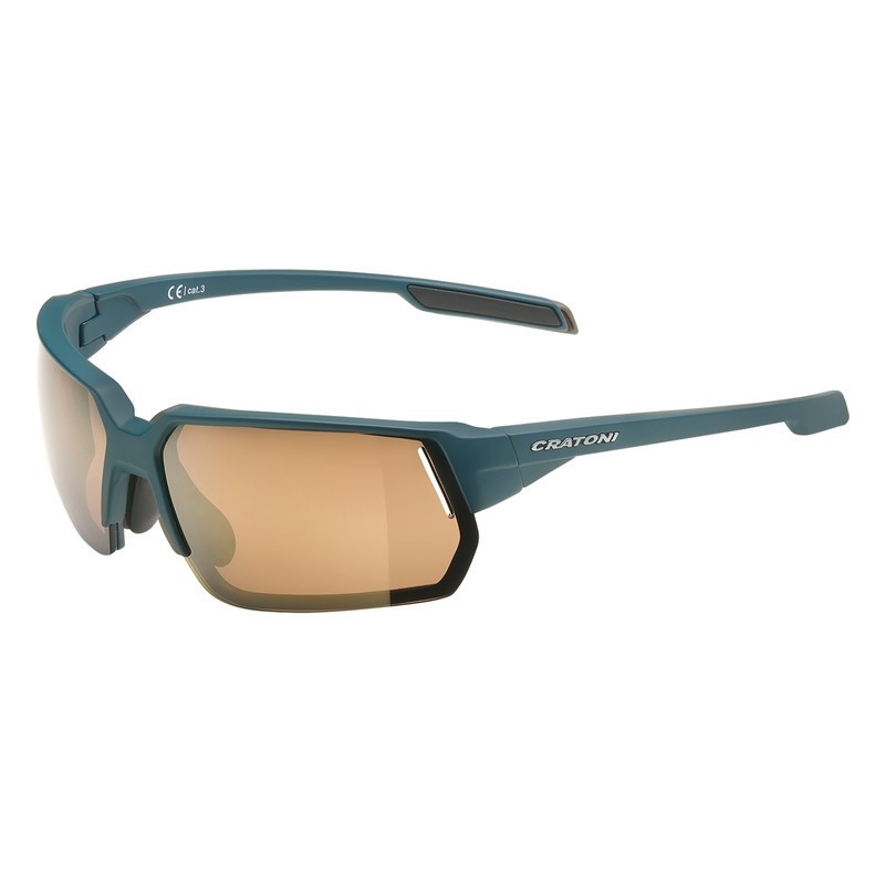 Sonnenbrille Cratoni C Lite COLORSport petrol mattGlas ambergold verspKat3