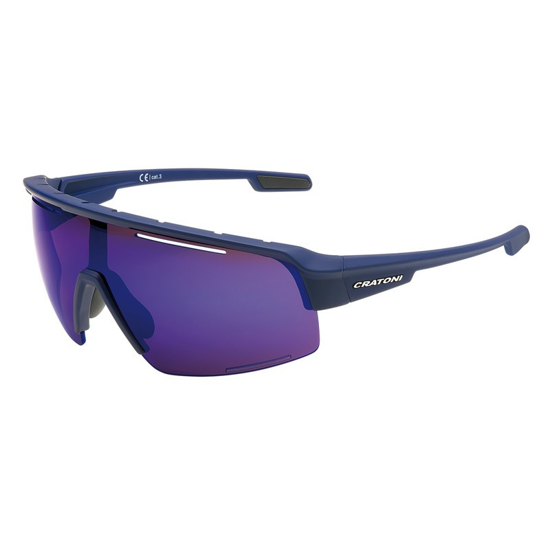 Sonnenbrille Cratoni C Matic COLORSport blau rubberGlas amberblau verspKat3