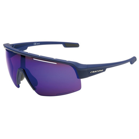 Sonnenbrille Cratoni C Matic COLORSport blau rubberGlas amberblau verspKat3