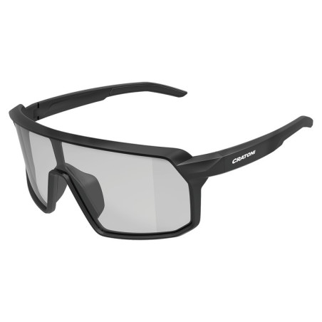 Sonnenbrille Cratoni Skyvision schwarz matt Glas smoke Kat3