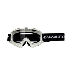 MTB Brille Cratoni C Rage weiss glanz Glas transparent