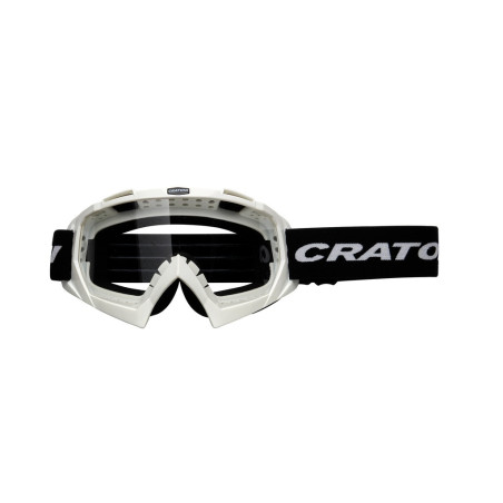 MTB Brille Cratoni C Rage weiss glanz Glas transparent