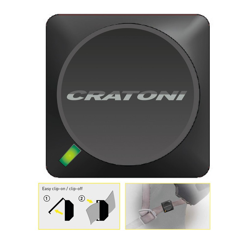 Crash Sensor Cratoni C Safe schwarz passend fur jeden Cratoni Helm
