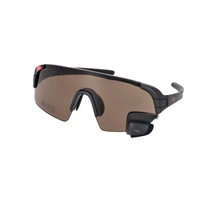 Sportbrille TriEye View Sport Edition HD sw HD Glaser Klarglas Kat 3 GrM L