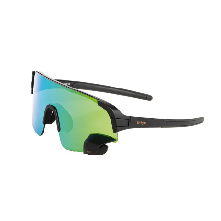 Sportbrille TriEye View Sport Revo schwarz Glaser grun Kat 3 GrS