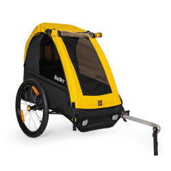Fahrrad Kinderanhanger Burley Bee gelb schwarz inkl Rucklicht Single