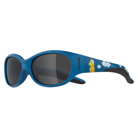 Sonnenbrille Alpina Flexxy Kids blau Pirat gloss Glas schwarz Kat3