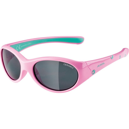 Sonnenbrille Alpina Flexxy Girl rose mint Glas schwarz versp Kat3