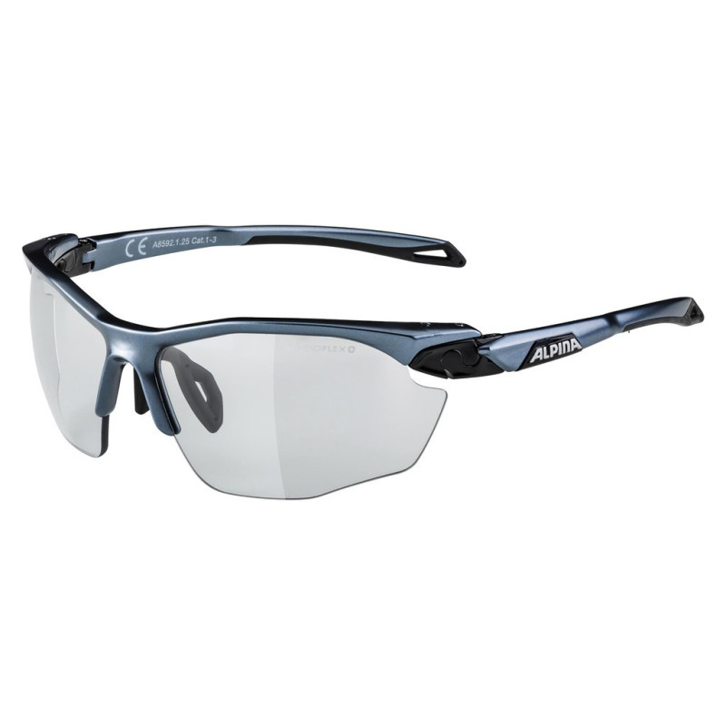 Sonnenbrille Alpina Twist Five HR V tin sw glanzGlas varioflex sw Kat3
