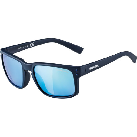Sonnenbrille Alpina Kosmic nachtblau matt Glas blau versp Kat3