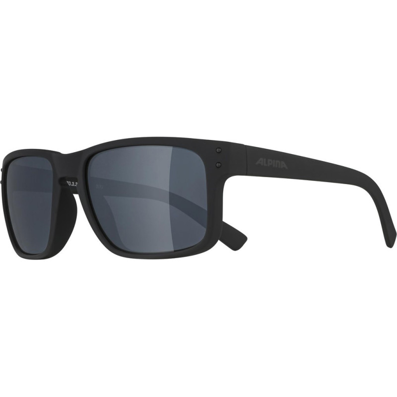Sonnenbrille Alpina Kosmic schwarz matt Glas sw versp Kat3