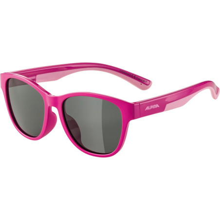 Sonnenbrille Alpina Flexxy Cool Kids II pink rosa Glas schwarz Kat 3