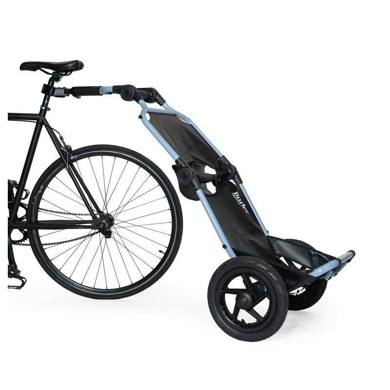 Fahrrad Lasten Anhanger Burley Travoy cool grey inkl Rucklicht